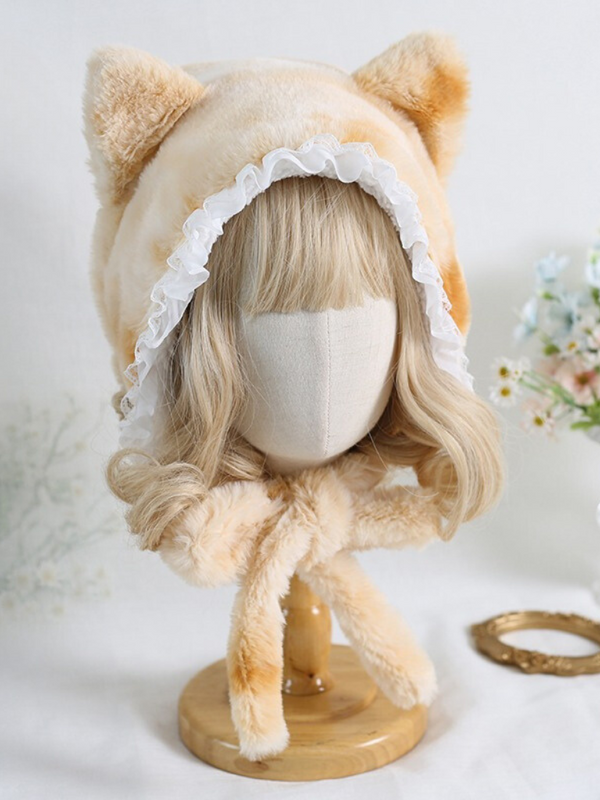 Fur Laced Ribbon Hat