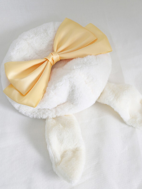 Big Bow Bunny Ear Beret