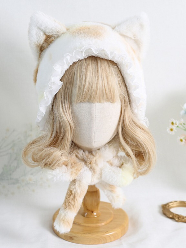 Fur Laced Ribbon Hat