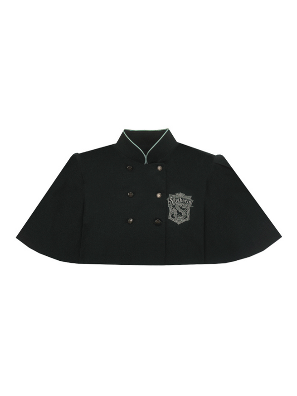 スタンドカラー魔法少女マントショートトップス