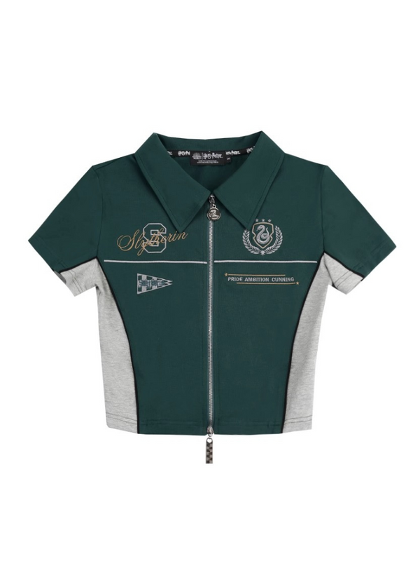 LASER Zip-up Short Tops