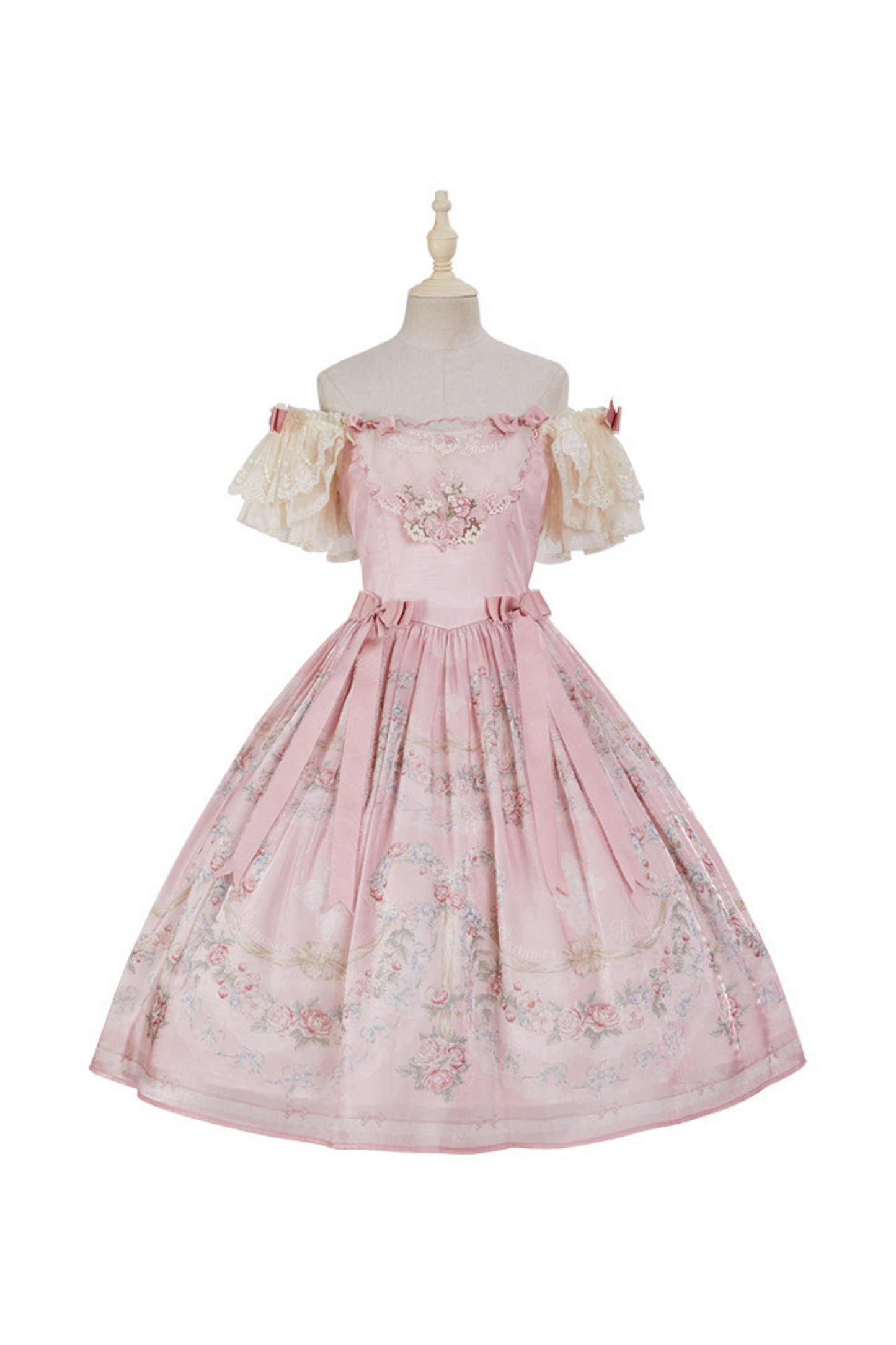 Vilandry Garden Off-Shoulder Dress + Jumper Skirt + Cape