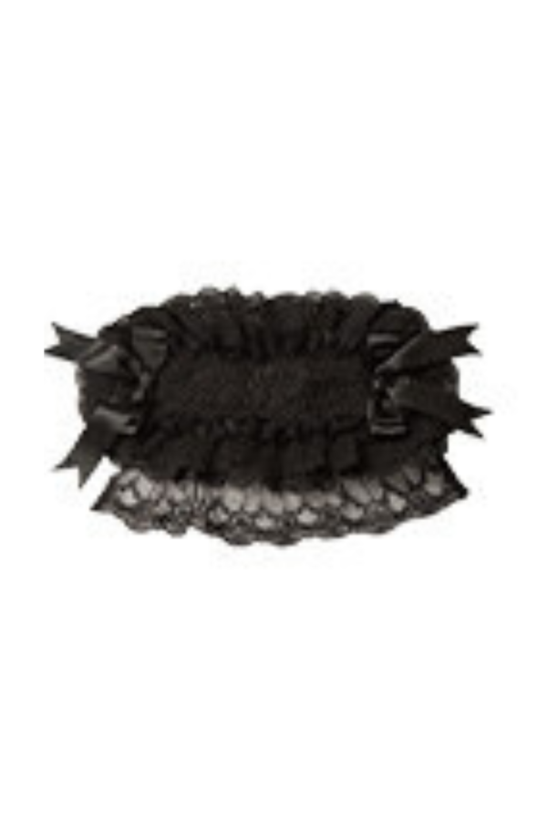 Gothic Doll Multi-Tiered Dress + Belt + Fake Collar + Hairband