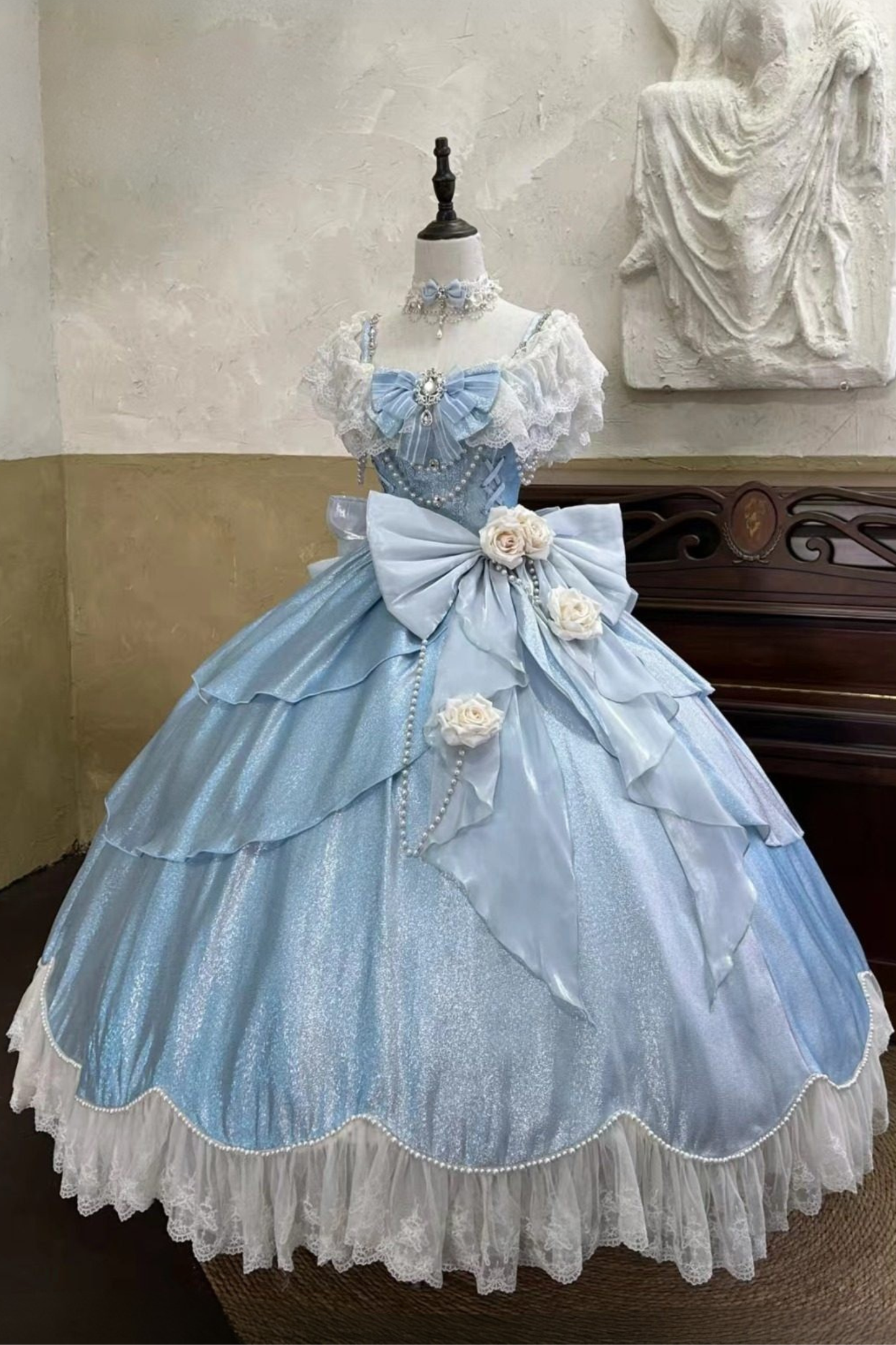 【2月5日予約締切】ロマンティックローズエレガントプリンセスドレスコンプリートセット