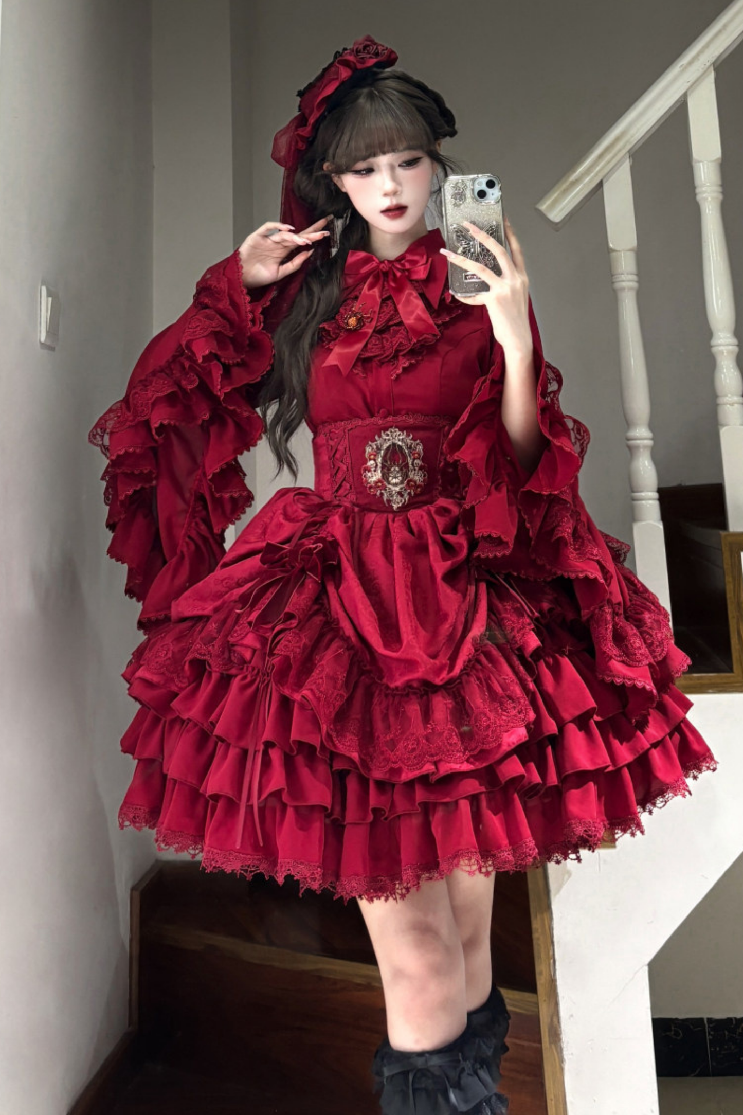 Moon River Gothic Skirt + Cape + Top + Bow