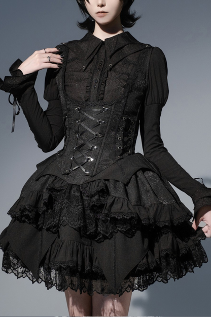 [Deadline for reservations: November 19] Camilla Spider Web Bat Gothic Dark Series Dress Full Set + Setup Full Set