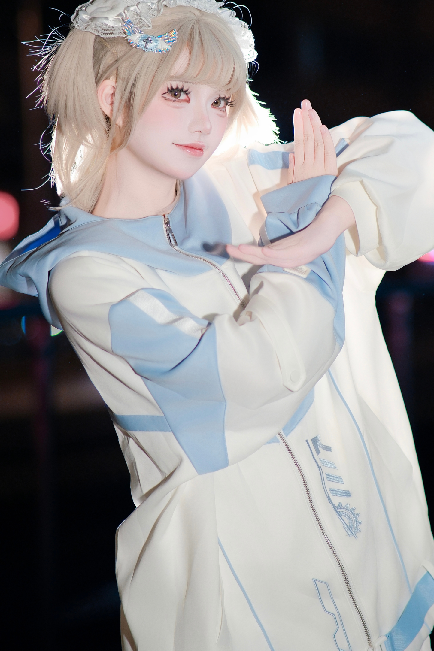 サブカルサイバージャケット+ショートパンツ+レッグカバー