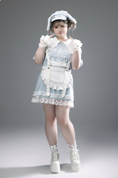 Witch Apprentice Subculture T-shirt Dress + Suspender Apron