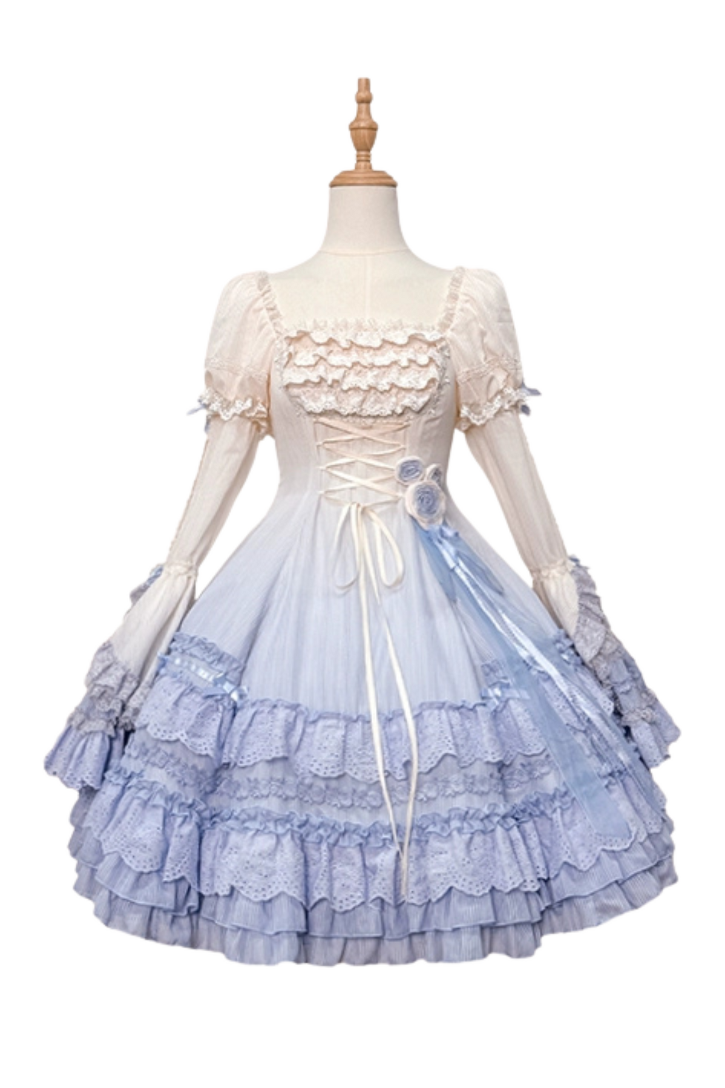 [Reservation Product] Frilled Gradient Princess Lolita Dress Set