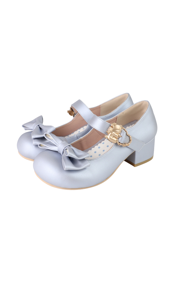 Satin Sheep Puff Shoes