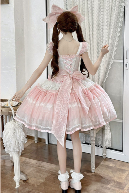 Sweet Princess Lolita Dress + Big Headband