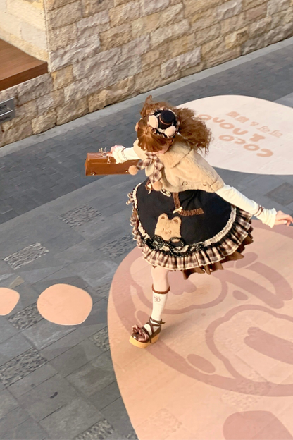 Bear Lolita Jumper Skirt + Top + Cape + Hat