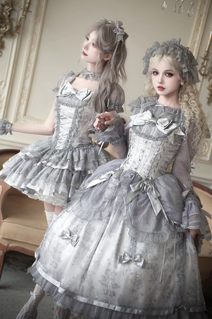 [Pre-order Deadline: April 3] Dream Lolita Hairband + Clip + Necklace + Choker + Sleeves + Corsage