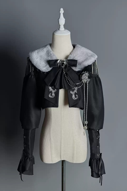 【1月8日予約締切】ダークナイトバトラーゴシックシリーズファーカラー付きショートジャケット