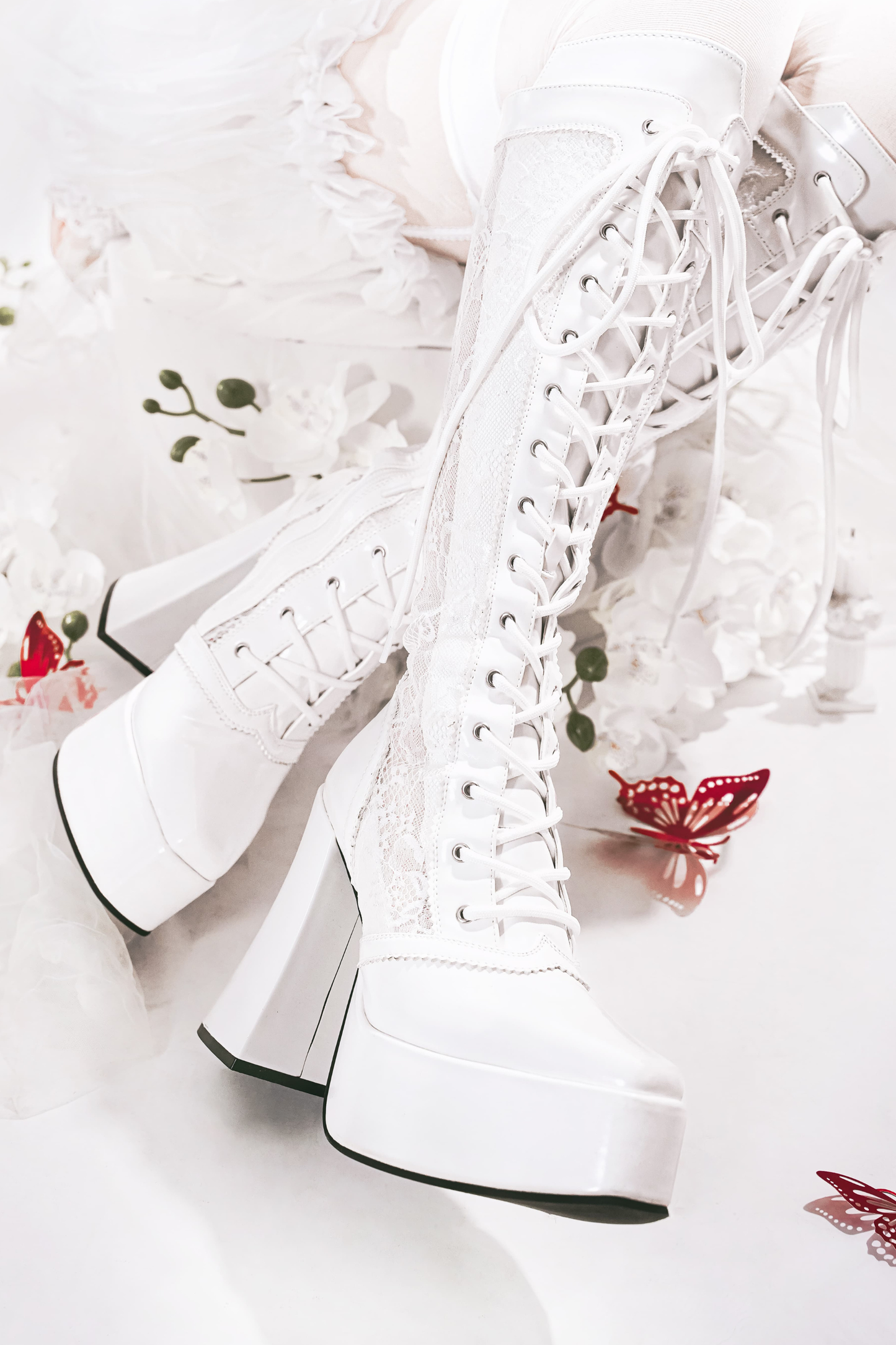 デーモンハンターナイトレースアップブーツ