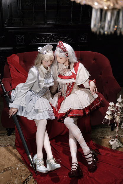 위치스 샤이닝 로리타 탑 + 스커트 + 보닛