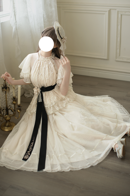 【4月5日予約締切】レトロエレガントインナー+トップス+スカート+アクセサリー