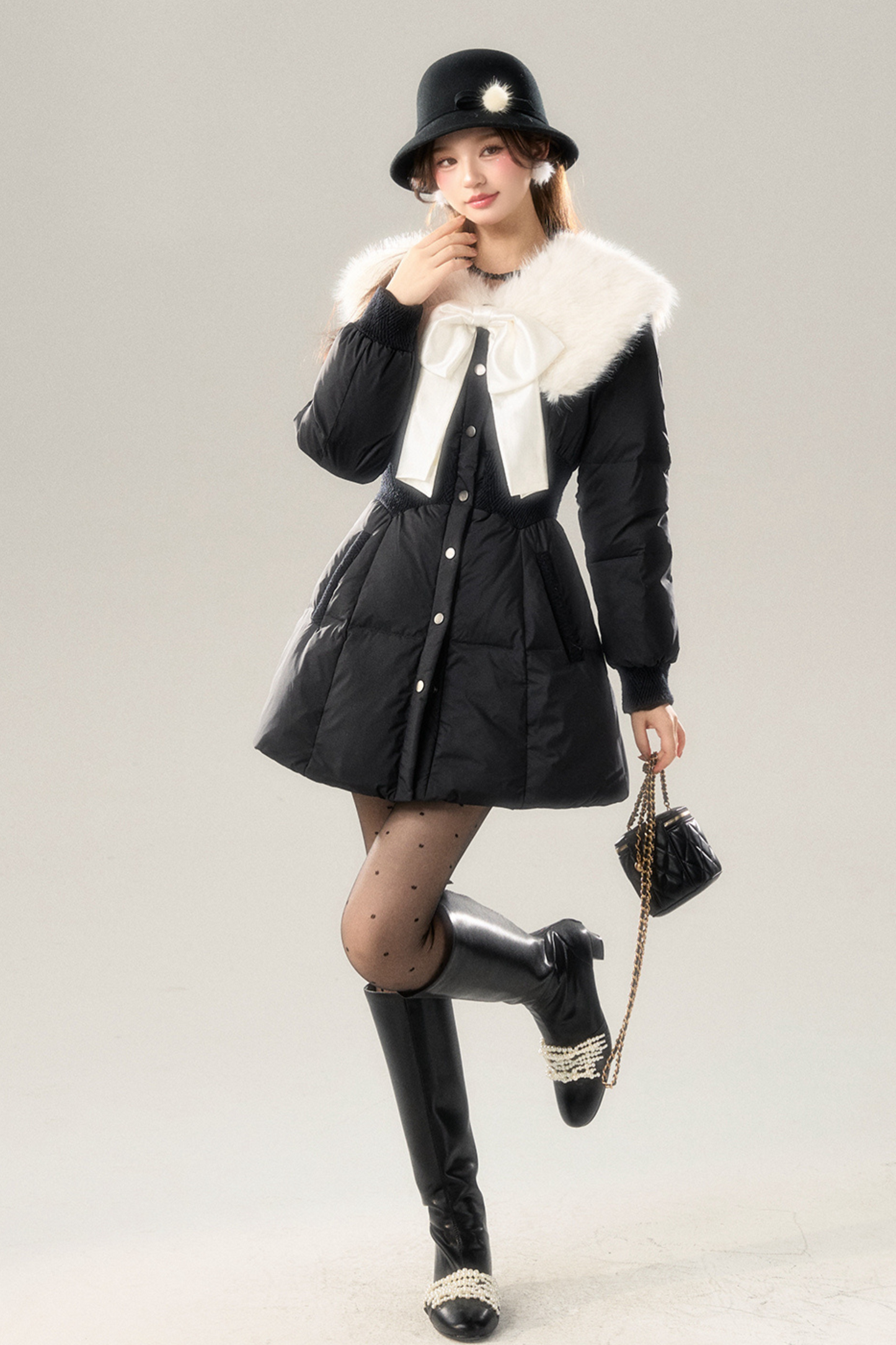 Rich Girl Fur Collar Down Jacket