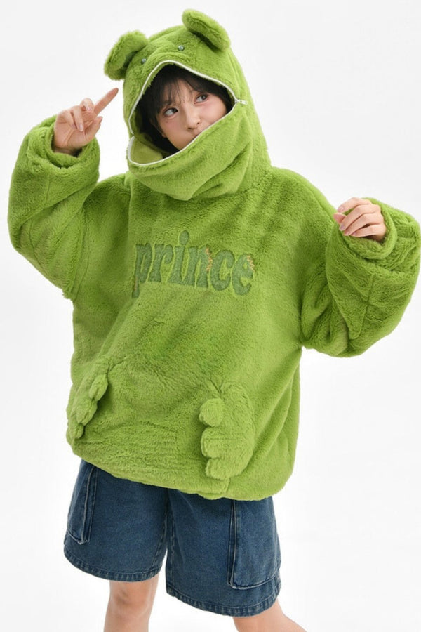 Cute Frog Fleece Sweater