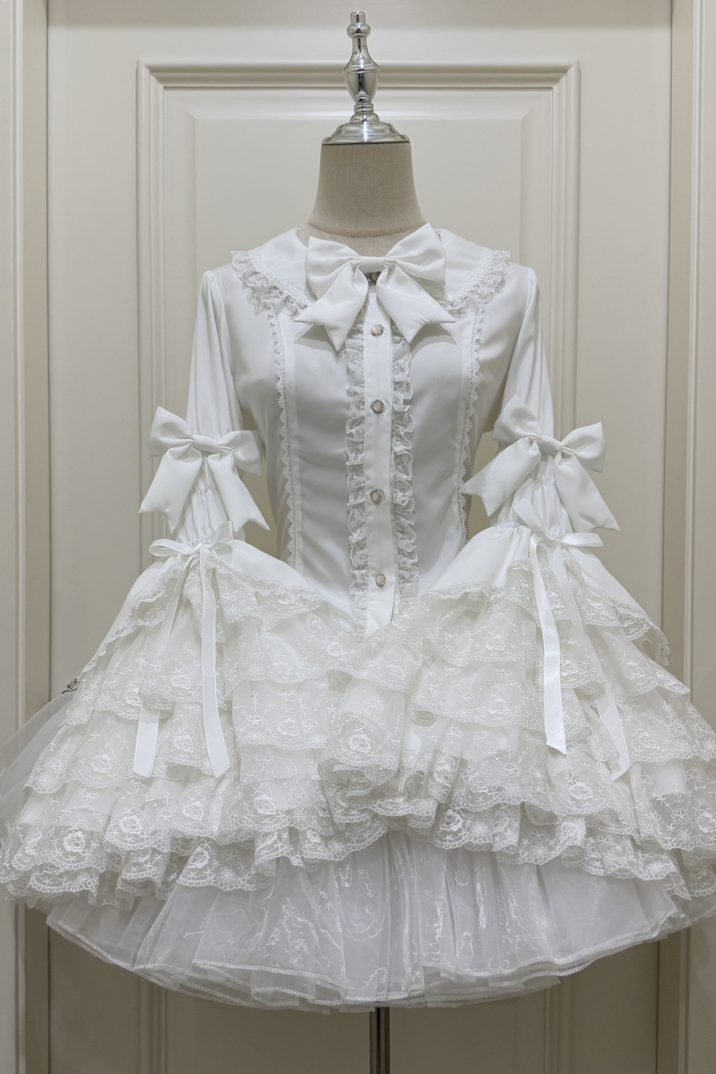 プリンセスリボンフリルスリーブシャツ