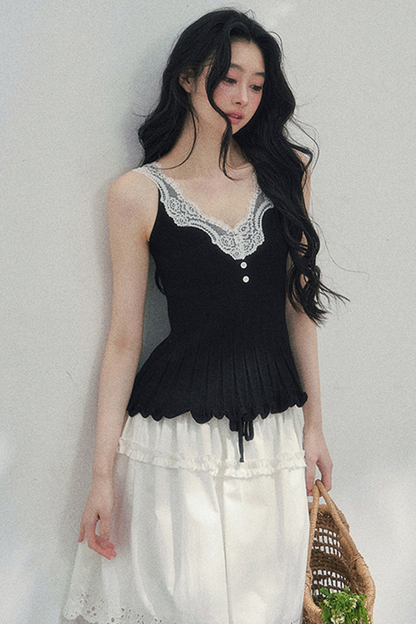 フレンチレースジャケット+キャミソール