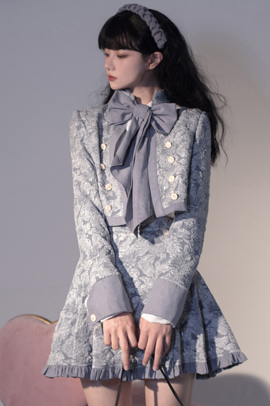 ゴールデンヤーズオイルペインティングベスト+ジャケット+スカート