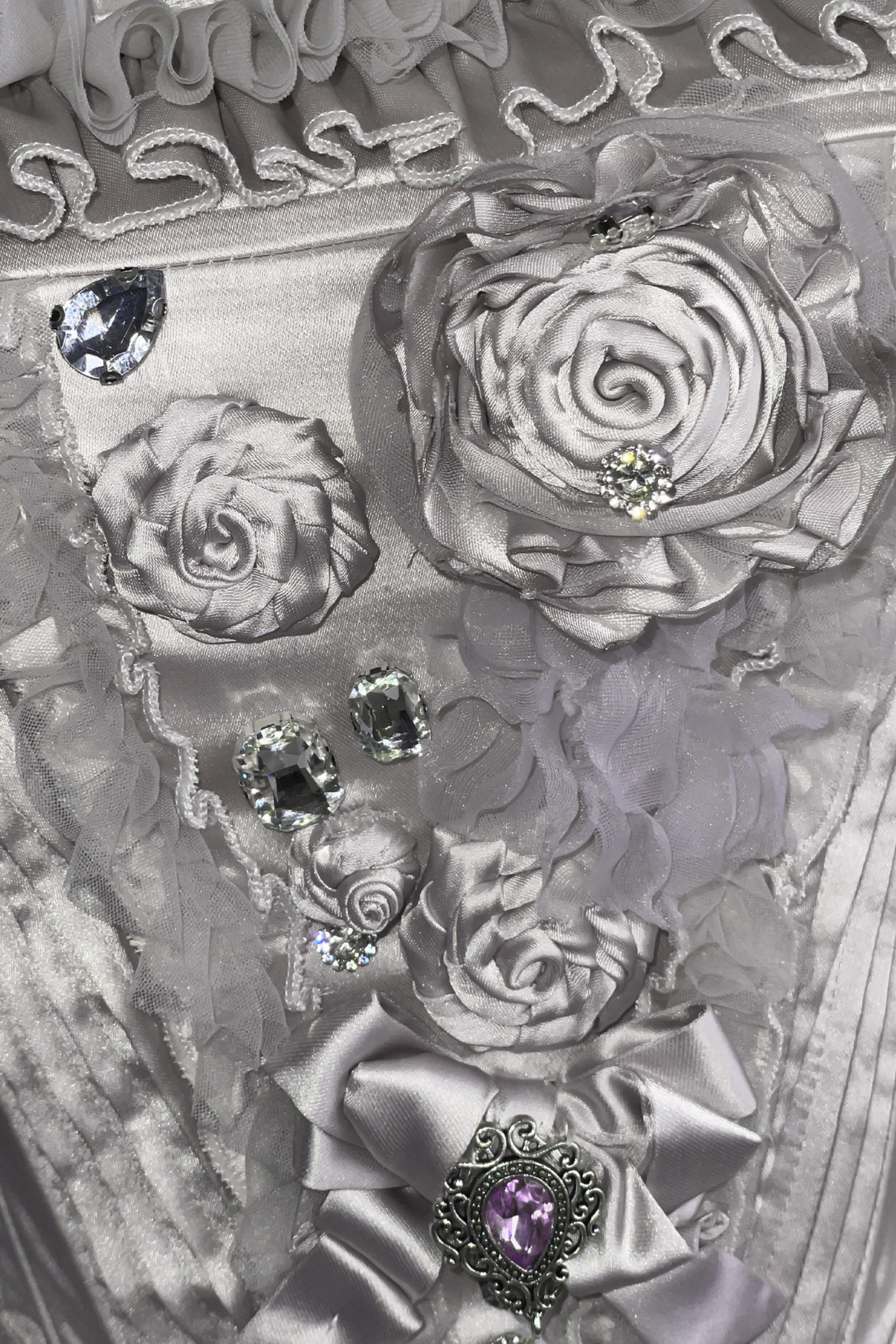 ビクトリアフラワーチューブトップス＋ショートスカート＋ロングスカート＋ガーゼスカート＋アームリング＋チョーカー