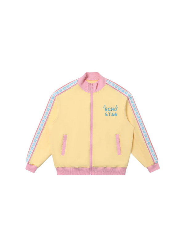 カジュアルスポーツジップパーカー＋スターデザインパンツ