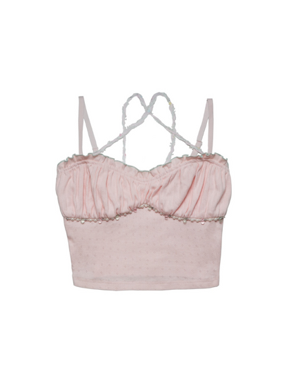 Little Flower Camisole + Plain Pink Camisole