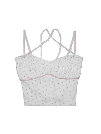 Little Flower Camisole + Plain Pink Camisole