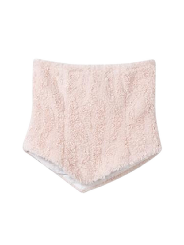 Fur boa pink jacket + boa tube top + boa skirt + boa hat