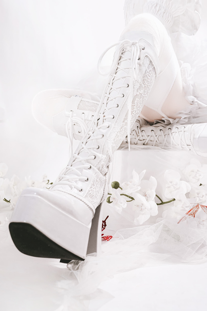 デーモンハンターナイトレースアップブーツ