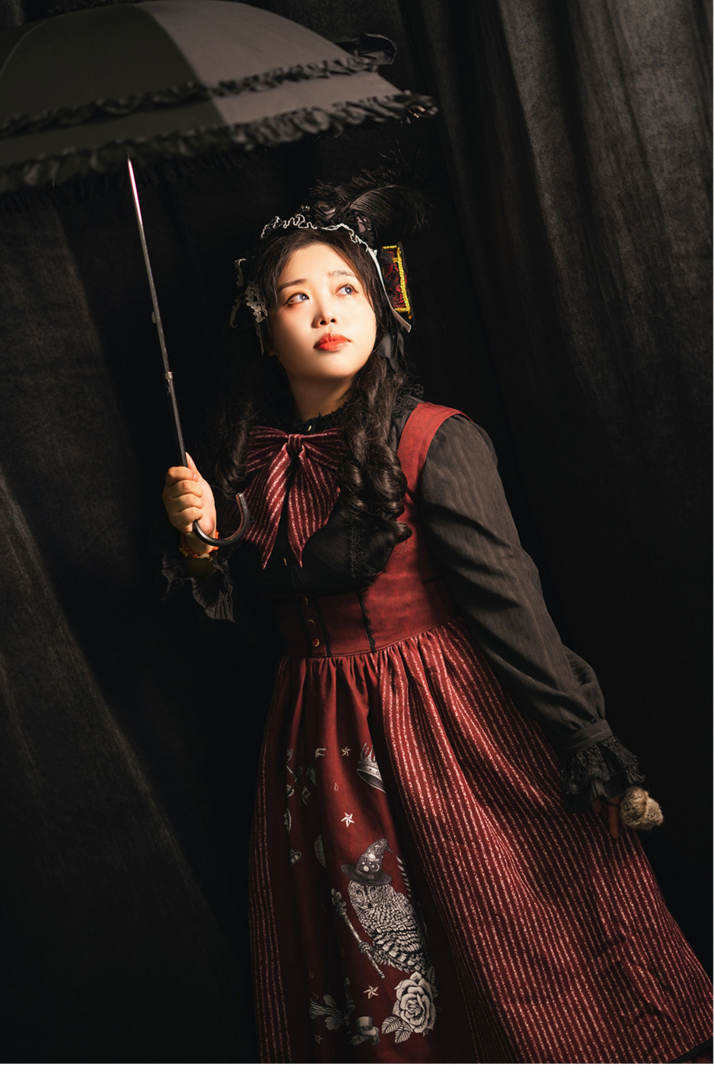 魔法学園レトロエレガントロリータジャンパースカート