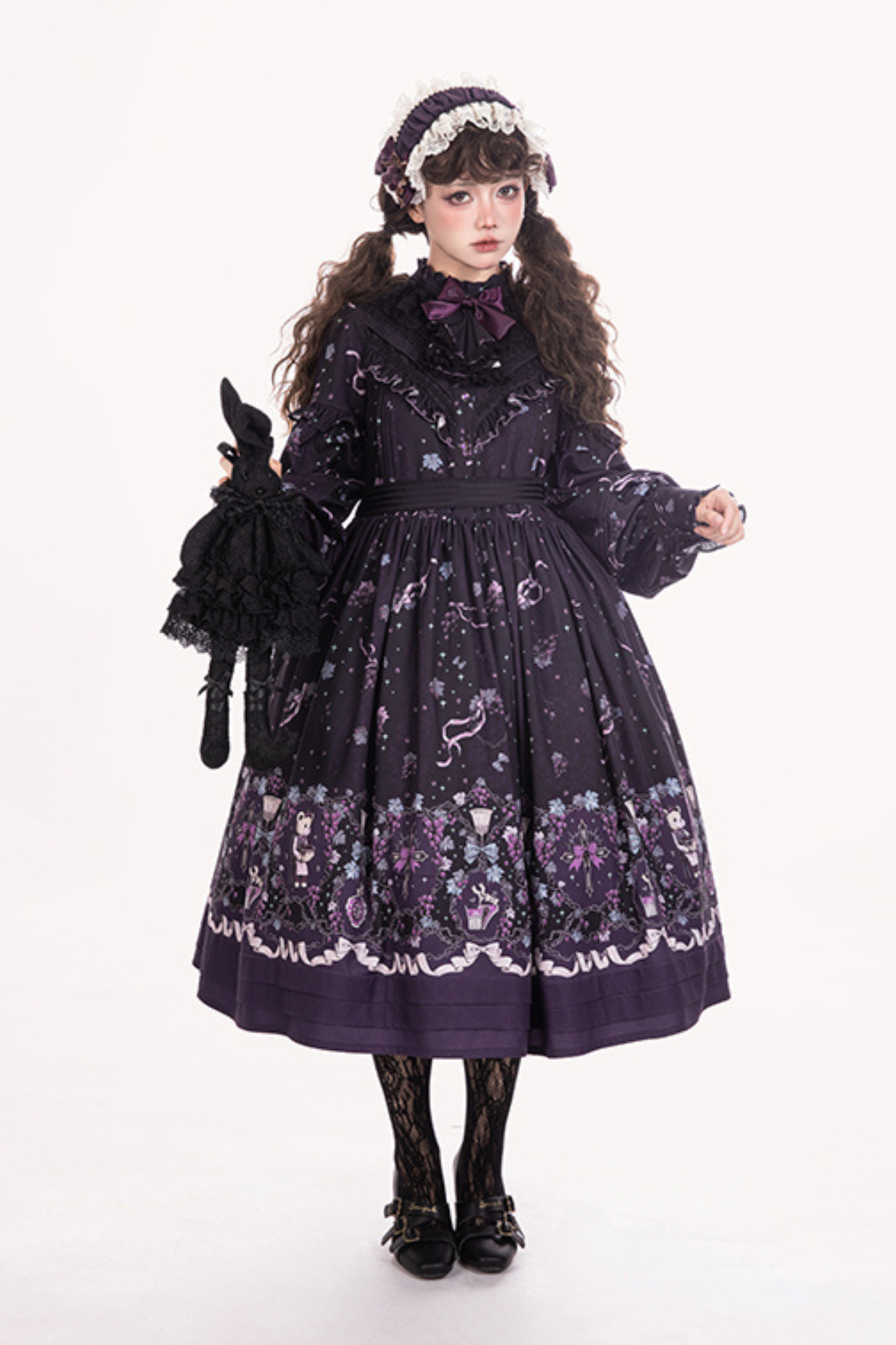 ワイナリーレトロベアロリータドレス