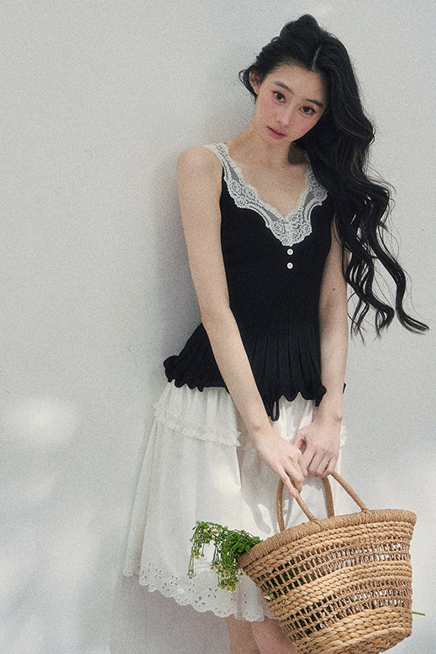 フレンチレースジャケット+キャミソール