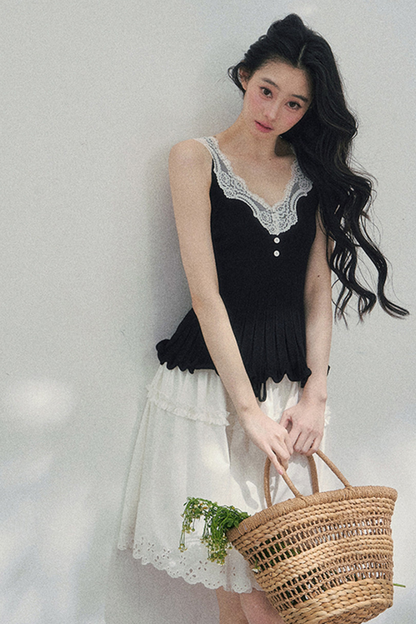 フレンチレースジャケット+キャミソール