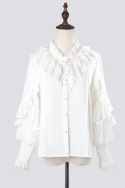 [2월 16일 예약마감] 클래식 로리타 셔츠 + 언밸런스 스커트 + 피쉬테일 스커트 + 반바지