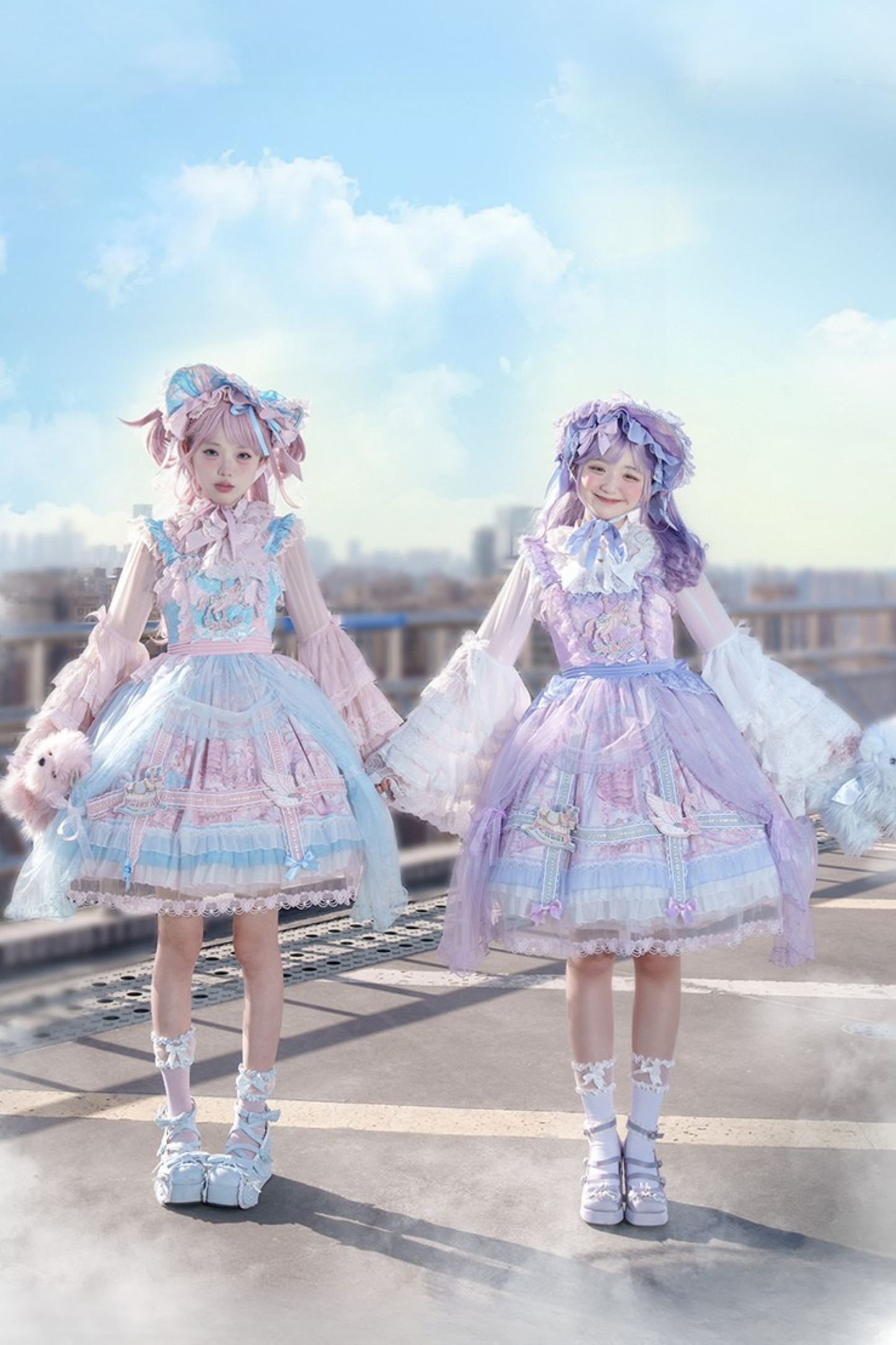 【予約商品】ペガサスガーデンチュールカーテンバードケージサスドレス＋ボンネット