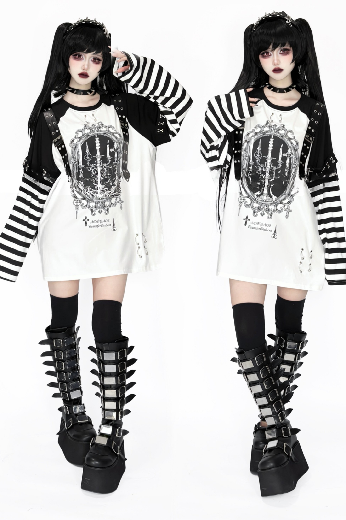 Painted hypoxia raglan blouse