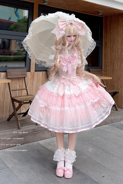 Sweet Princess Lolita Dress + Big Headband