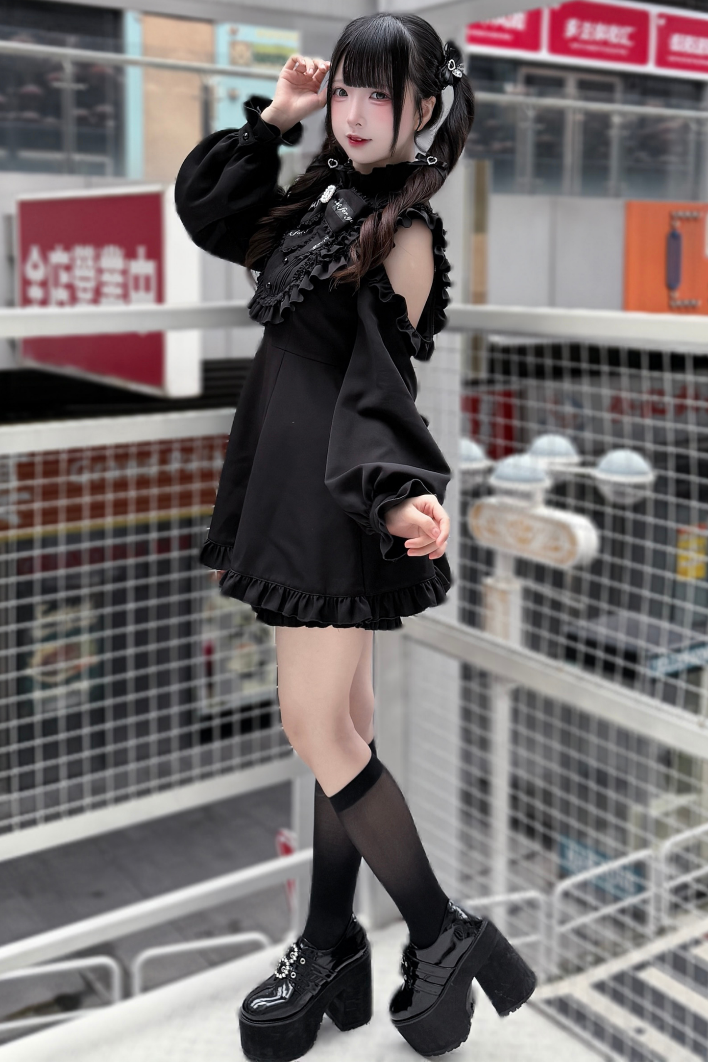 ローズプリンセスオフショルダーフリルリボントップス