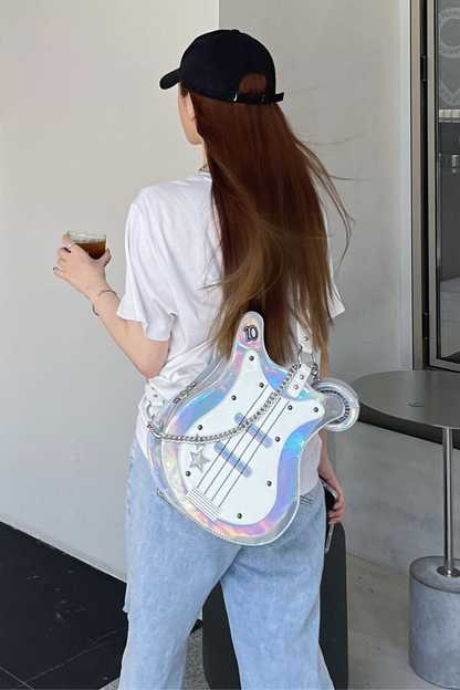 Dark Pop Color Blocking Crossbody Bag