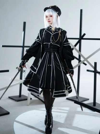 Judgement Army Low Knight Military Uniform Lolita Set
