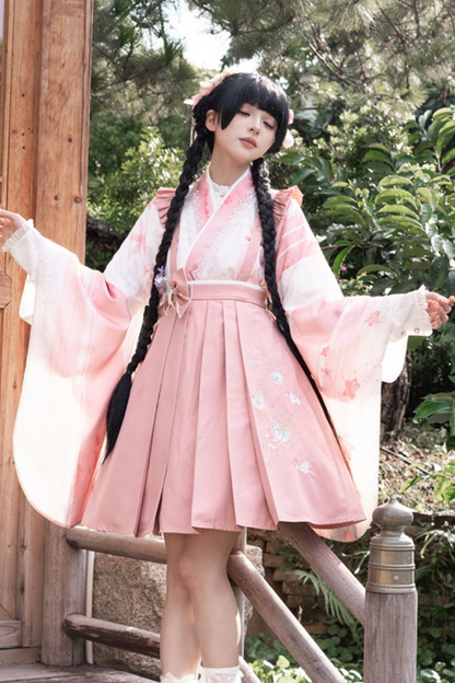 レトロ手毬和装トップス