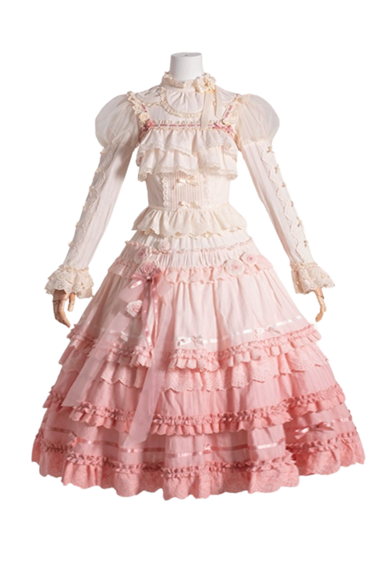 [Reservation Product] Frilled Gradient Princess Lolita Dress Set