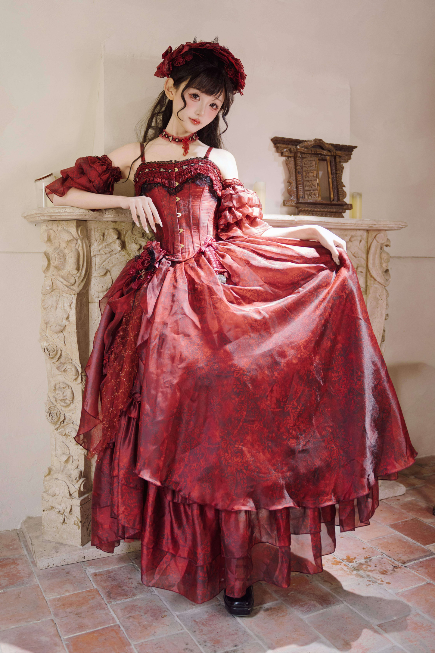 【3月19日予約締切】シルビアトップス+フレアスカート+ハット+スリーブ+ネックレス