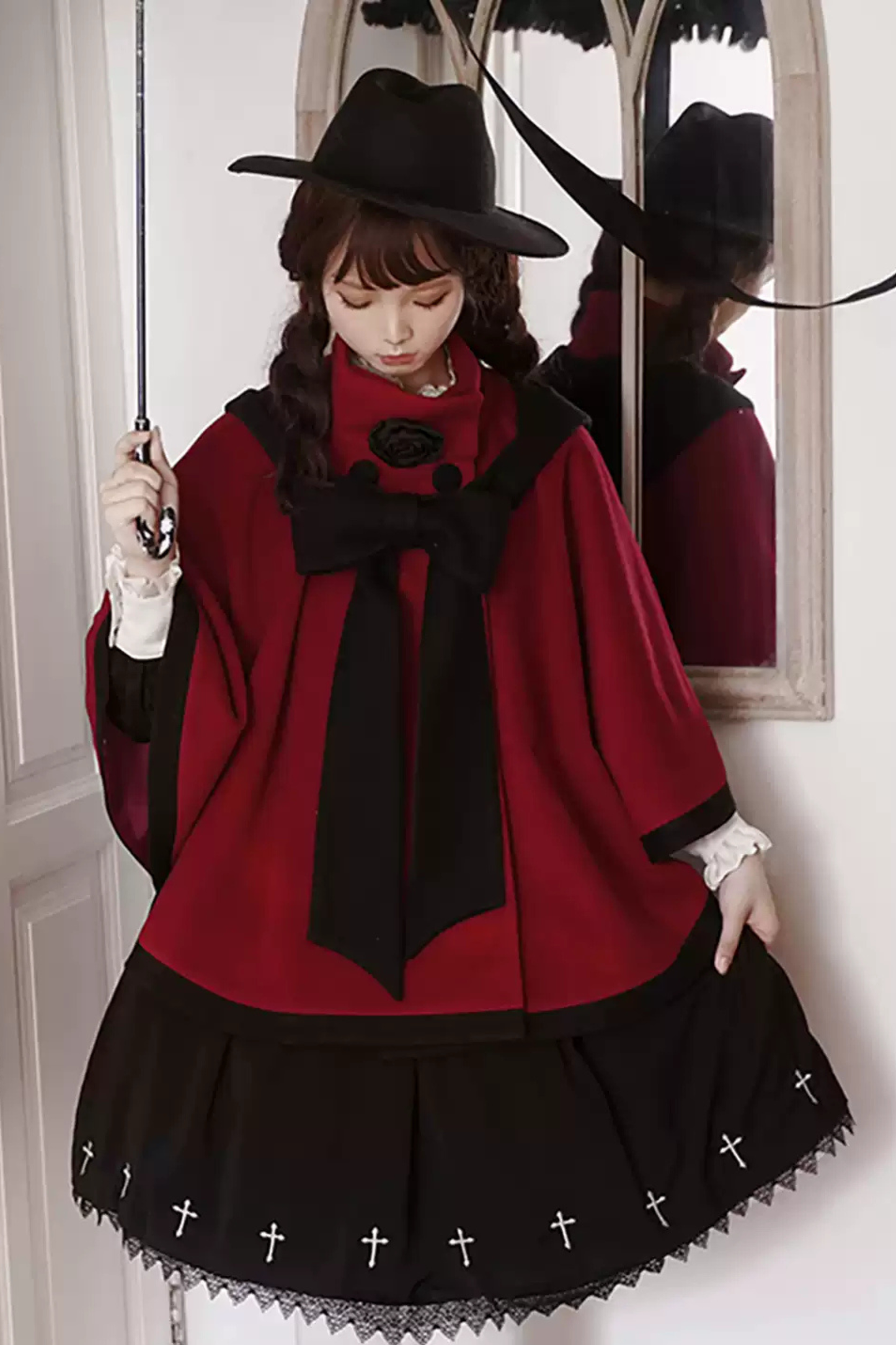 【予約商品】ローズクワイアケープコート＋フーディーリボン