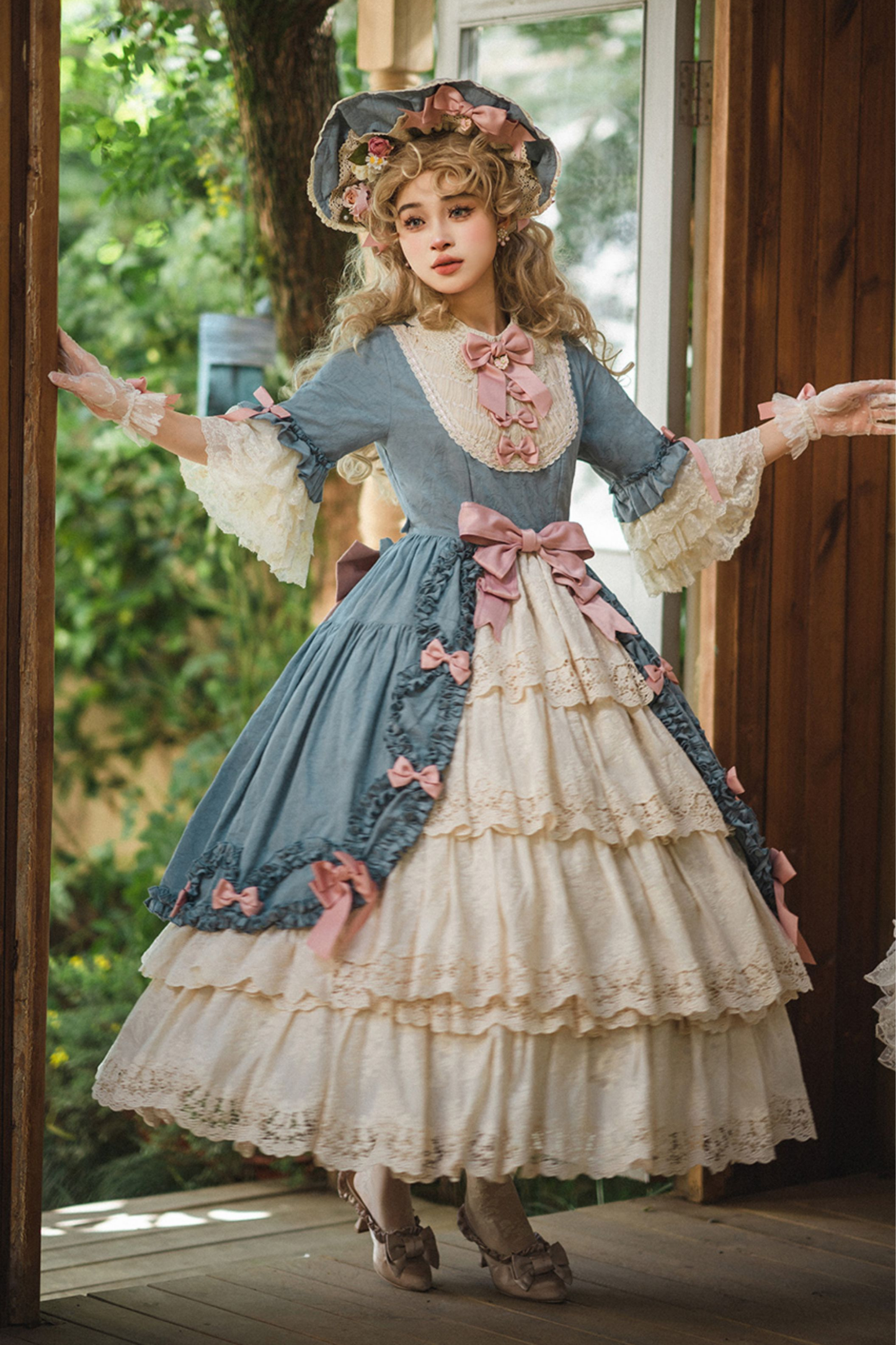 エレガントプリンセススリーブロリータドレス