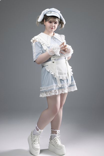 Witch Apprentice Subculture T-shirt Dress + Suspender Apron