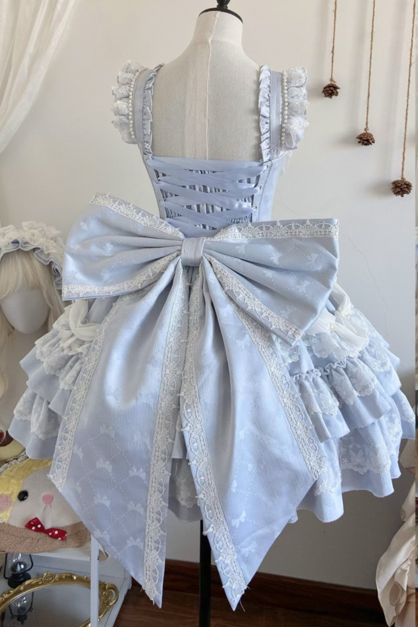 スイートフリルケーキロリータドレス